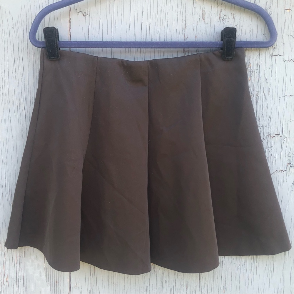 Black high waisted flared skirt (size L)